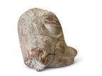 Antique Primitive Terracotta Animal Head Effigy Sculpture Fragment