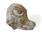 Antique Primitive Terracotta Animal Head Effigy Sculpture Fragment