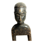 Antique Hand Carved African Baule Tribal Art Heddle Pulley