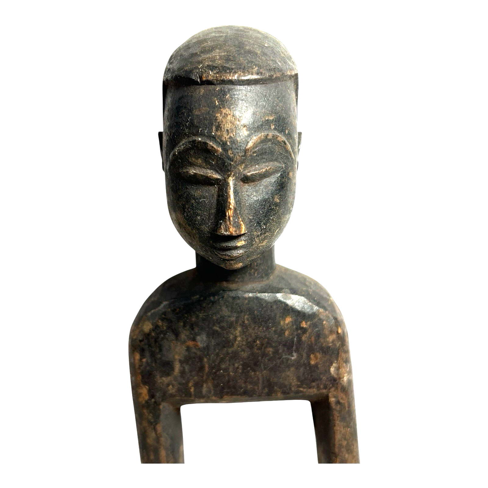 Antique Hand Carved African Baule Tribal Art Heddle Pulley