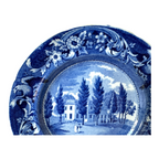 Antique Historical Staffordshire Blue White Transferware Plate – Hoboken NJ