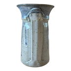Vintage Country Farmhouse Studio Art Pottery Blue & Gray Pitcher (Signed)