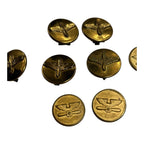 Vintage Lot of 8 WW2 USAAF Buttons and Pins with Wings & Propeller