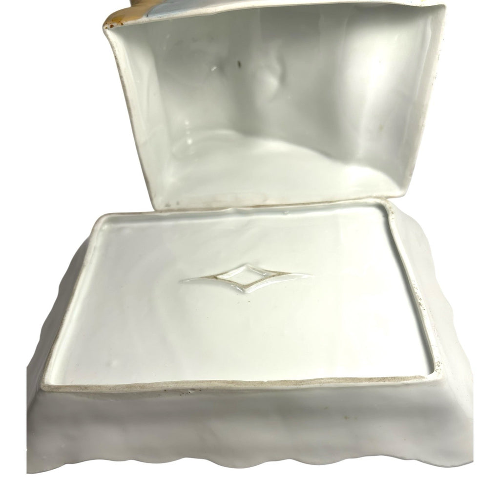Antique Warwick Cheese Butter Covered Dish