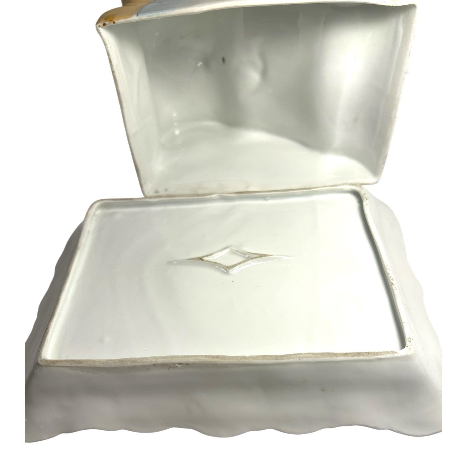 Antique Warwick Cheese Butter Covered Dish