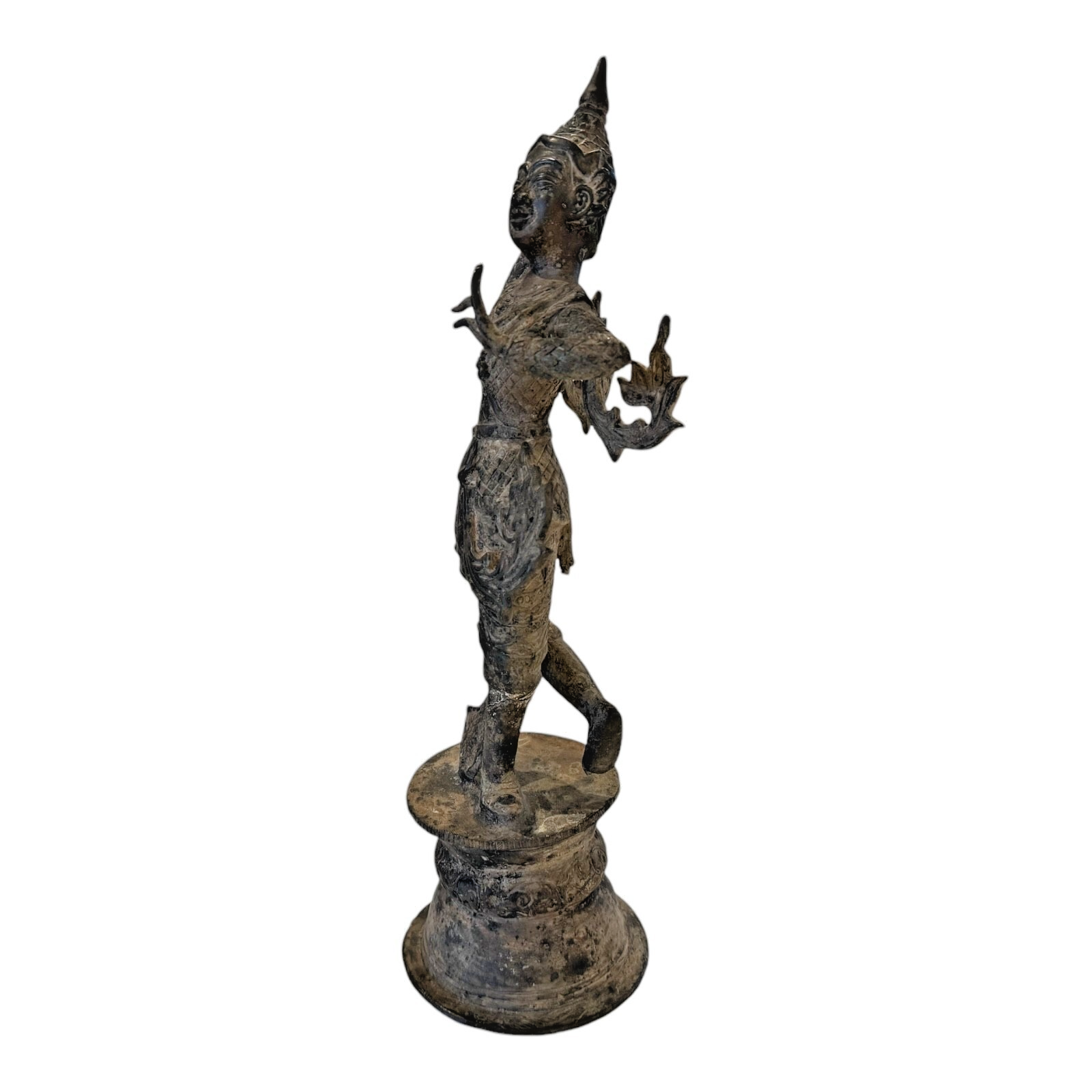 Antique Thai Hindu Bronze Dancing Deity Figurine Statue – Asian Temple Art