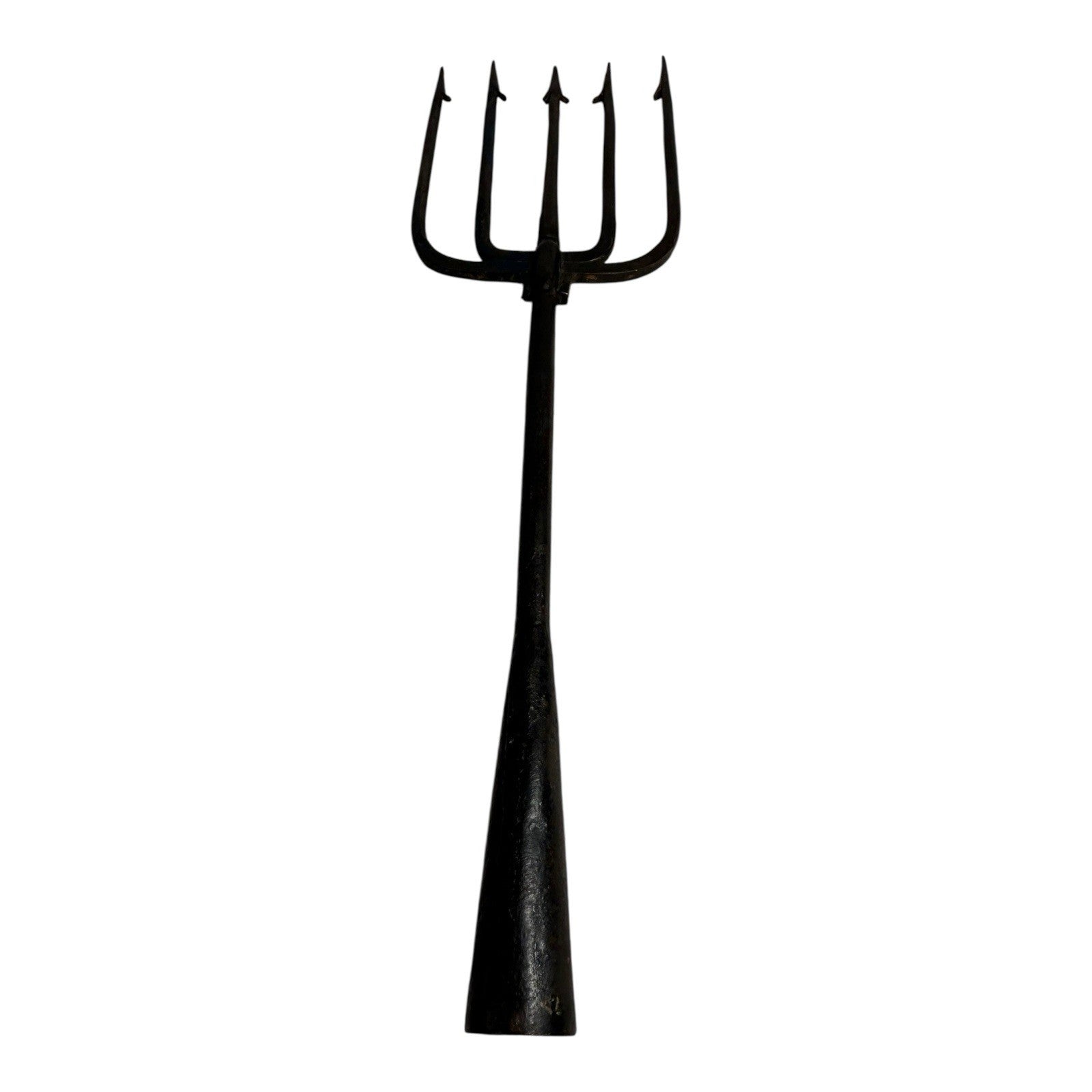 Antique Spear Trap Ice Fishing Spearing Decoy - Hand Forged Wrought Iron