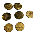 Vintage Lot of 8 WW2 USAAF Buttons and Pins with Wings & Propeller