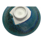 Vintage Japanese Makoto Yabe Studio Pottery Metallic Glaze Tea Bowl - Signed