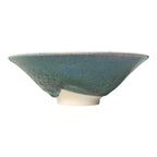 Vintage Japanese Makoto Yabe Studio Pottery Metallic Glaze Tea Bowl - Signed
