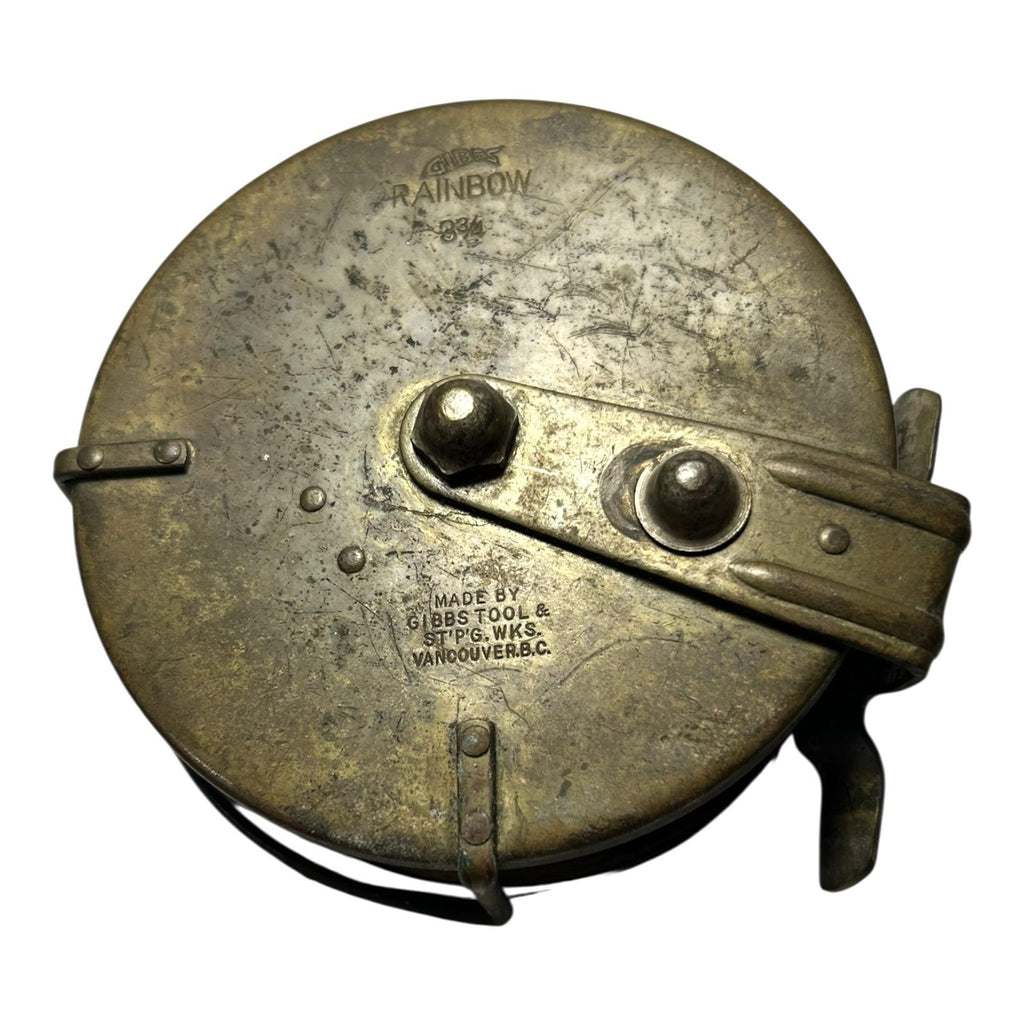 Antique Gibbs Rainbow 3 3/4 inch Fly Fishing Reel Vancouver BC