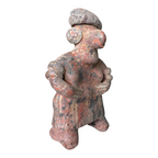 Antique Pre-Columbian Nayarit Standing Female Votive Figure Sculpture
