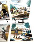 Vintage Westraven Holland Labor of the Seasons Tiles - Complete Set of 4