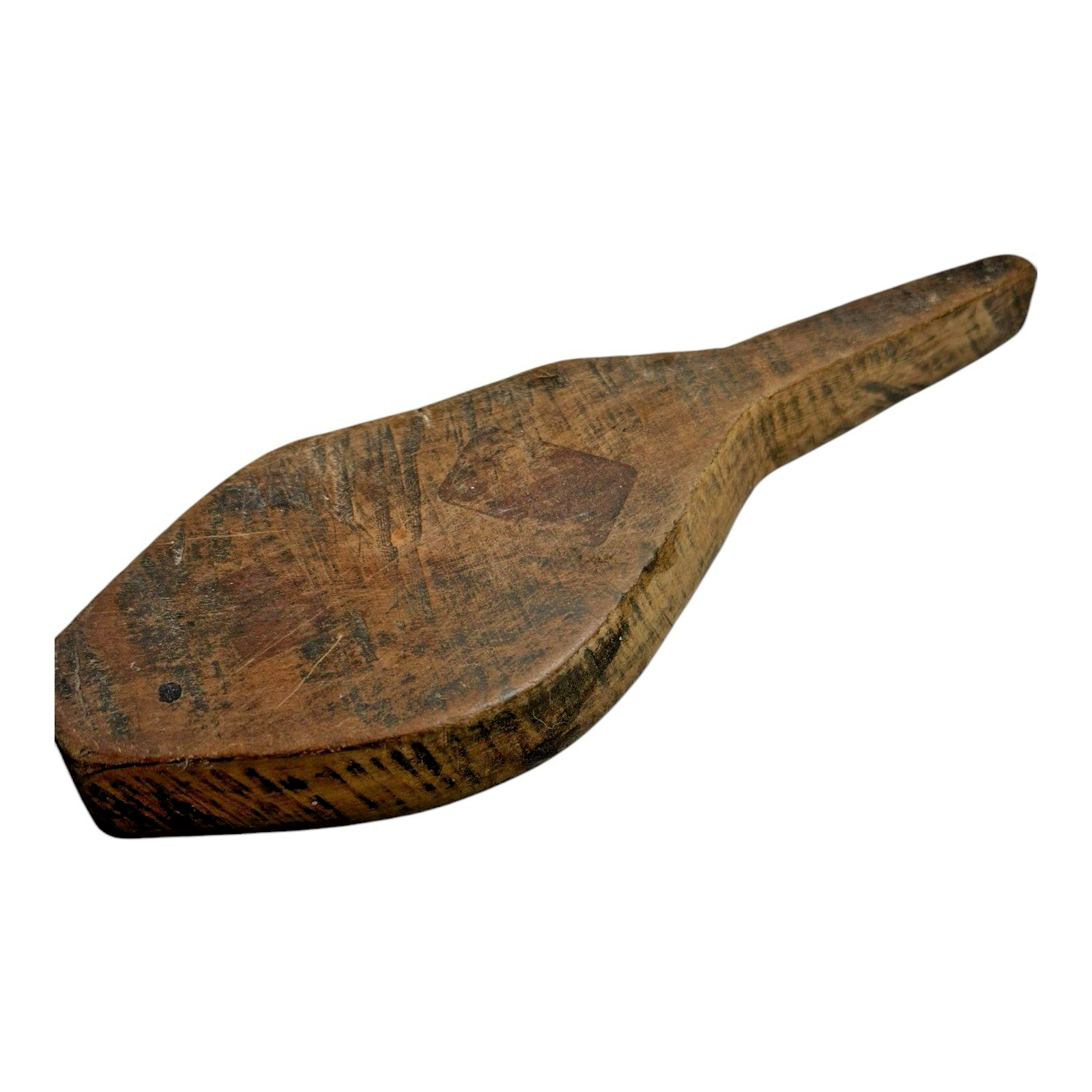 Antique Primitive Folk Art Treen Wood Maple Sugar Candy Mold or Butter Print