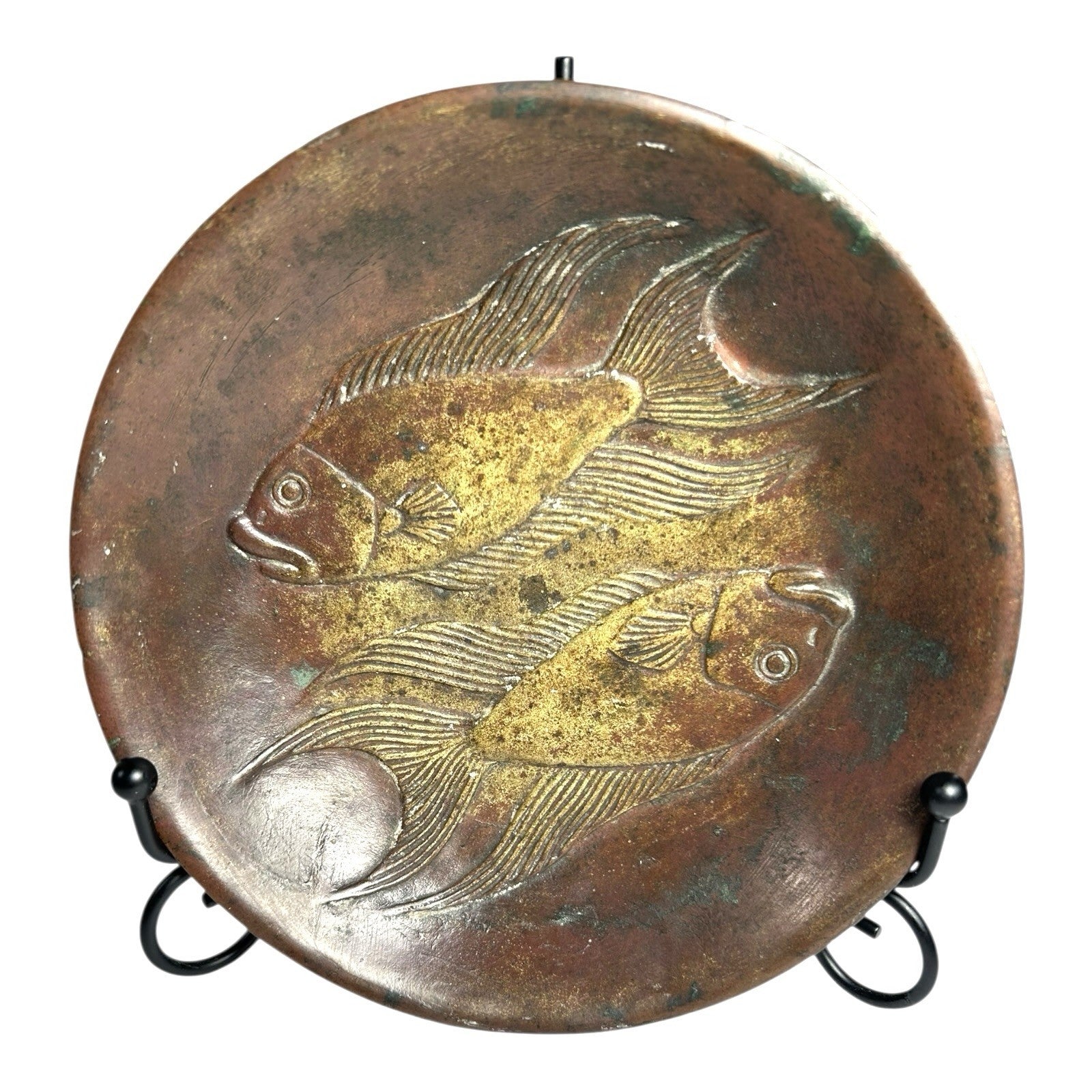 Vintage Ricardo Scarpa Bronze Zodiac Pisces Bowl - Signed