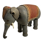 Antique Schoenhut Humpty Dumpty Circus Elephant with Blanket and Head Dress
