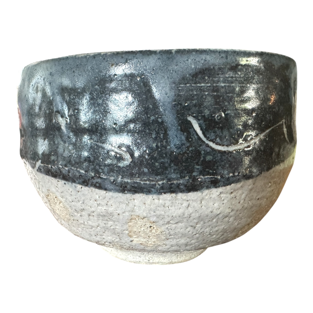 Vintage Japanese Studio Art Pottery Chawan Matcha Tea Bowl - Signed, Makoto Yabe