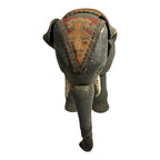 Antique Schoenhut Humpty Dumpty Circus Elephant with Blanket and Head Dress
