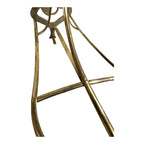 Vintage English Saddle Horse Head Brass Saddle Rack Bracket