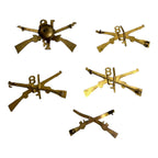 Vintage WW1 Crossed Rifle Pins (18th Infantry)