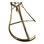 Vintage English Saddle Horse Head Brass Saddle Rack Bracket