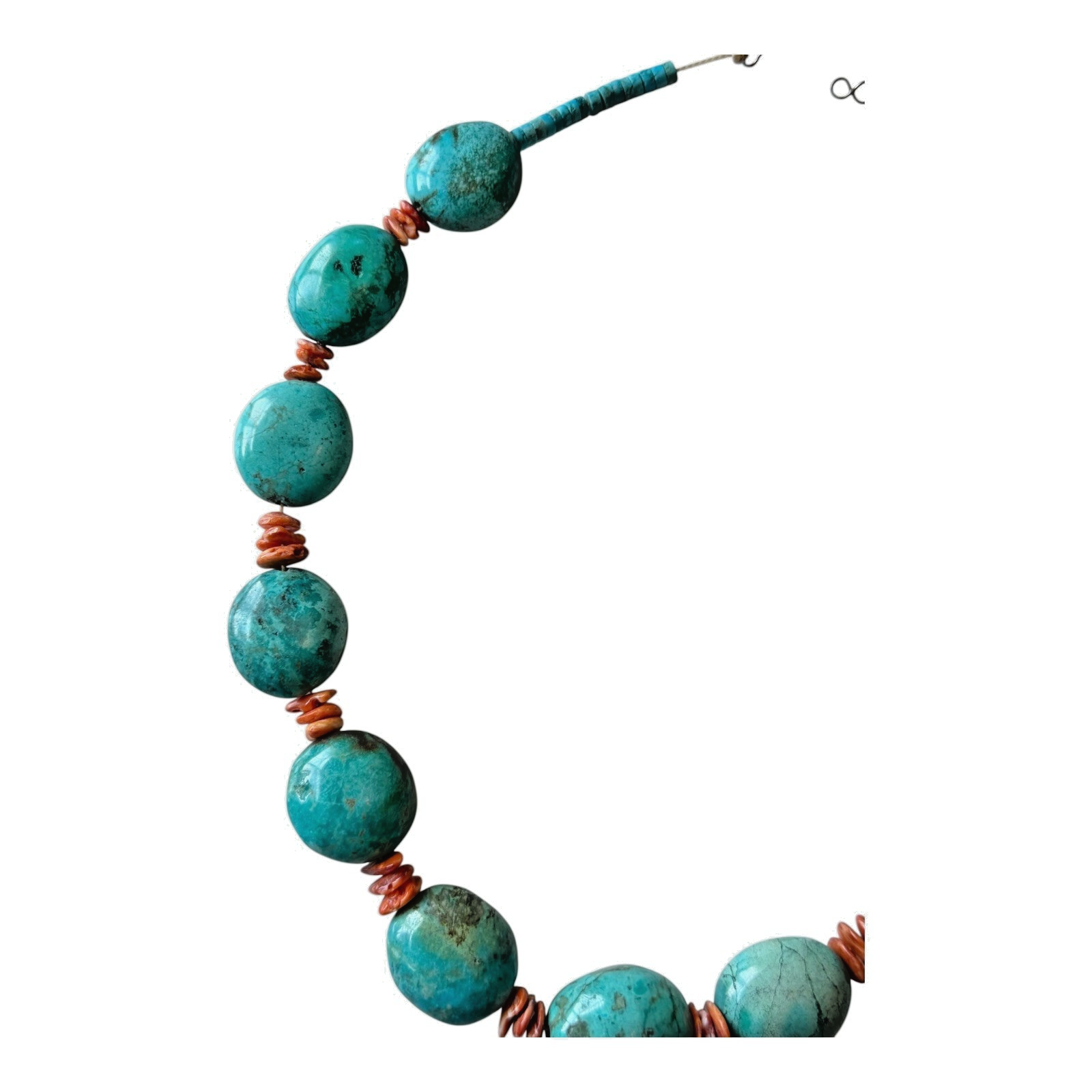 Vintage Southwestern Chunky Chinese Turquoise Statement Necklace