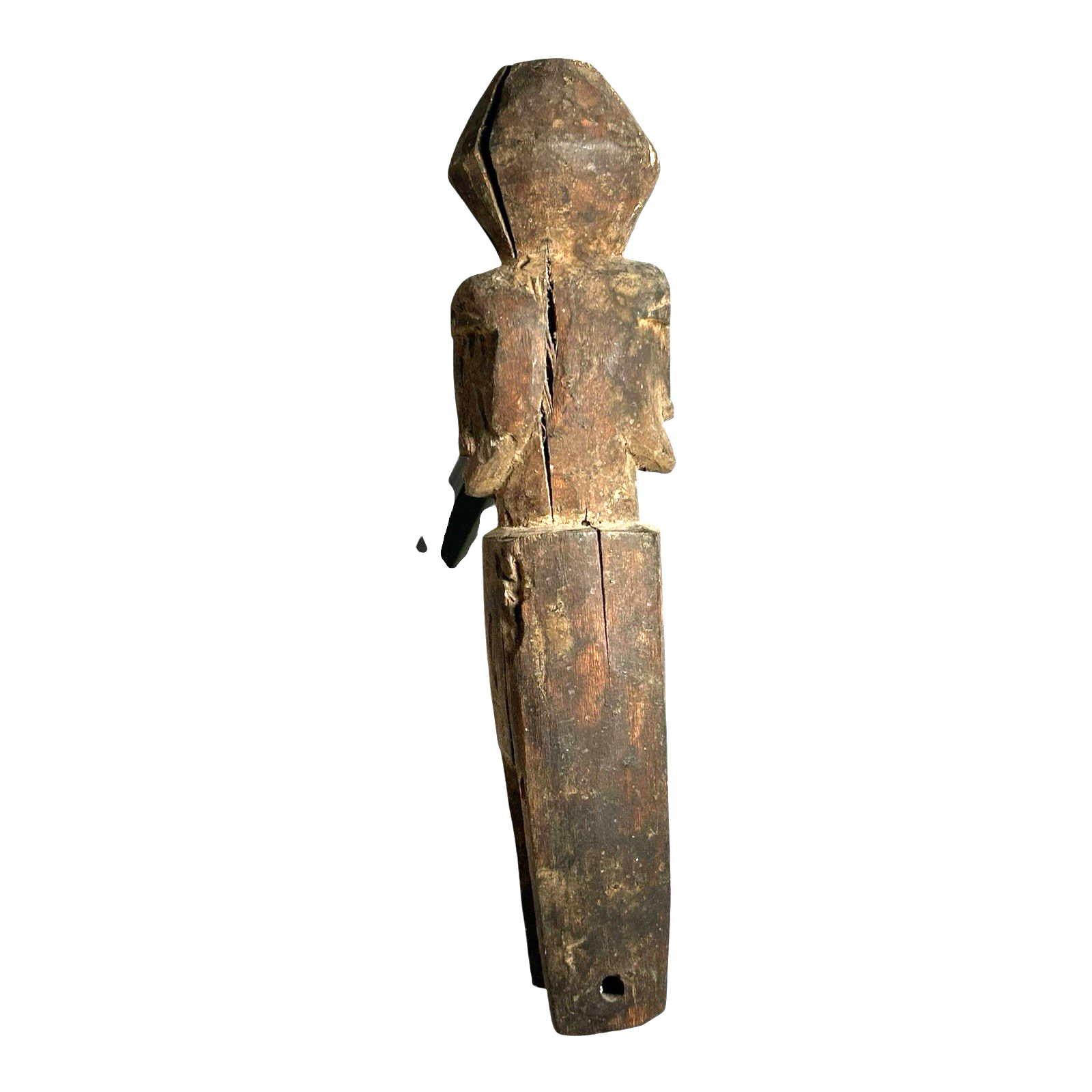 Antique African Baule Hand-Carved Double-Sided Wooden Heddle Pulley - Tribal Art