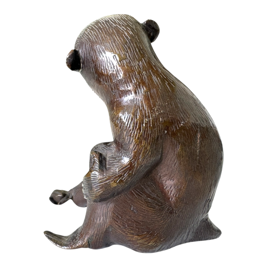 Antique Chinese Bronze Monkey Scholar's Desk Figure
