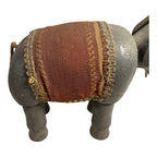 Antique Schoenhut Humpty Dumpty Circus Elephant with Blanket and Head Dress