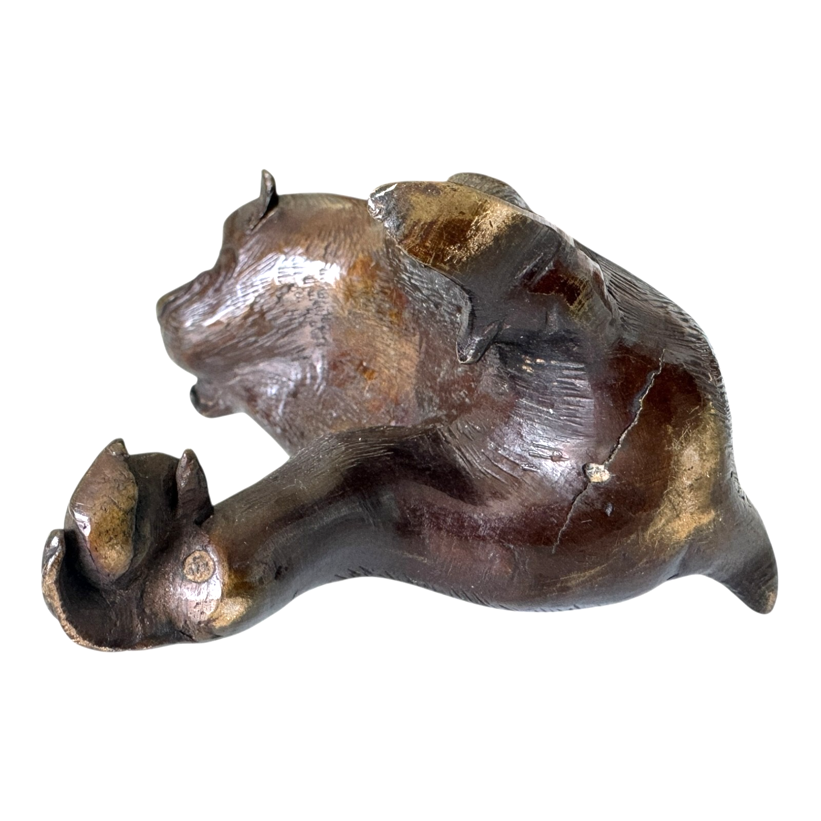 Antique Chinese Bronze Monkey Scholar's Desk Figure