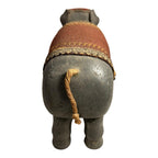 Antique Schoenhut Humpty Dumpty Circus Elephant with Blanket and Head Dress