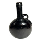Antique Victorian Brown Hand Blown Flagon Whiskey Decanter Bottle