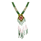 Antique Native American Ceremonial Beaded Sash Necklace
