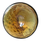 Antique New England Amberina Glass Raindrop Quilted Square Top Celery Vase