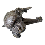 Antique Chinese Bronze Monkey Scholar's Desk Figure