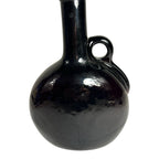 Antique Victorian Brown Hand Blown Flagon Whiskey Decanter Bottle