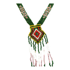Antique Native American Ceremonial Beaded Sash Necklace