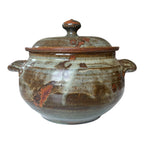 Vintage Plum Tree Pottery Covered Serving Bowl Tureen (Signed, John Glick)
