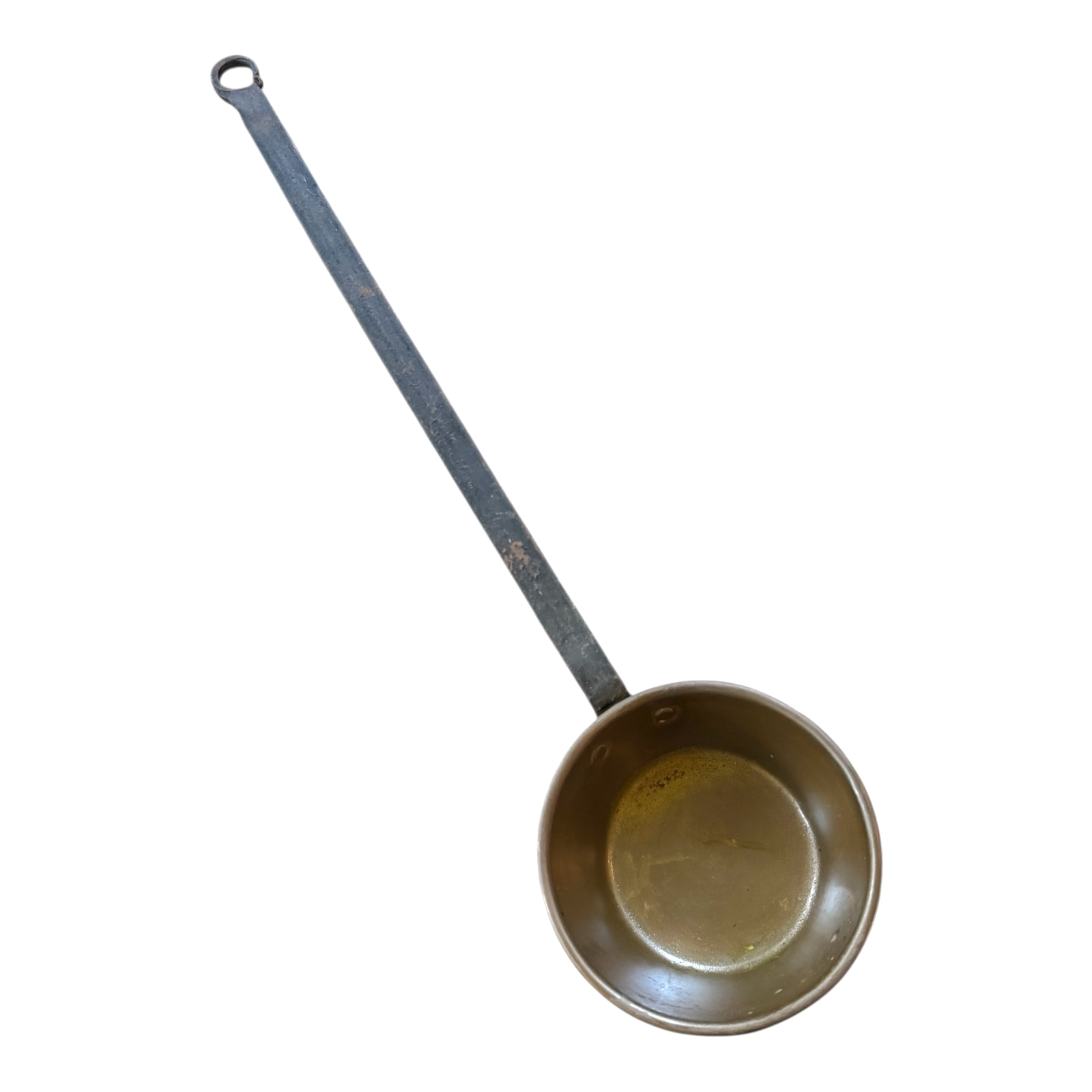 Antique Rustic Farmhouse Primitive Copper & Iron Hand-Forged Ladle