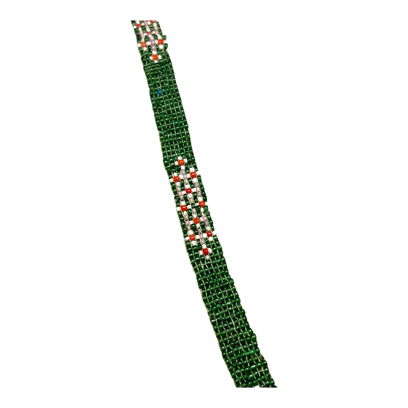 Antique Native American Ceremonial Beaded Sash Necklace