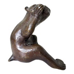 Antique Chinese Bronze Monkey Scholar's Desk Figure
