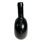 Antique Victorian Brown Hand Blown Flagon Whiskey Decanter Bottle