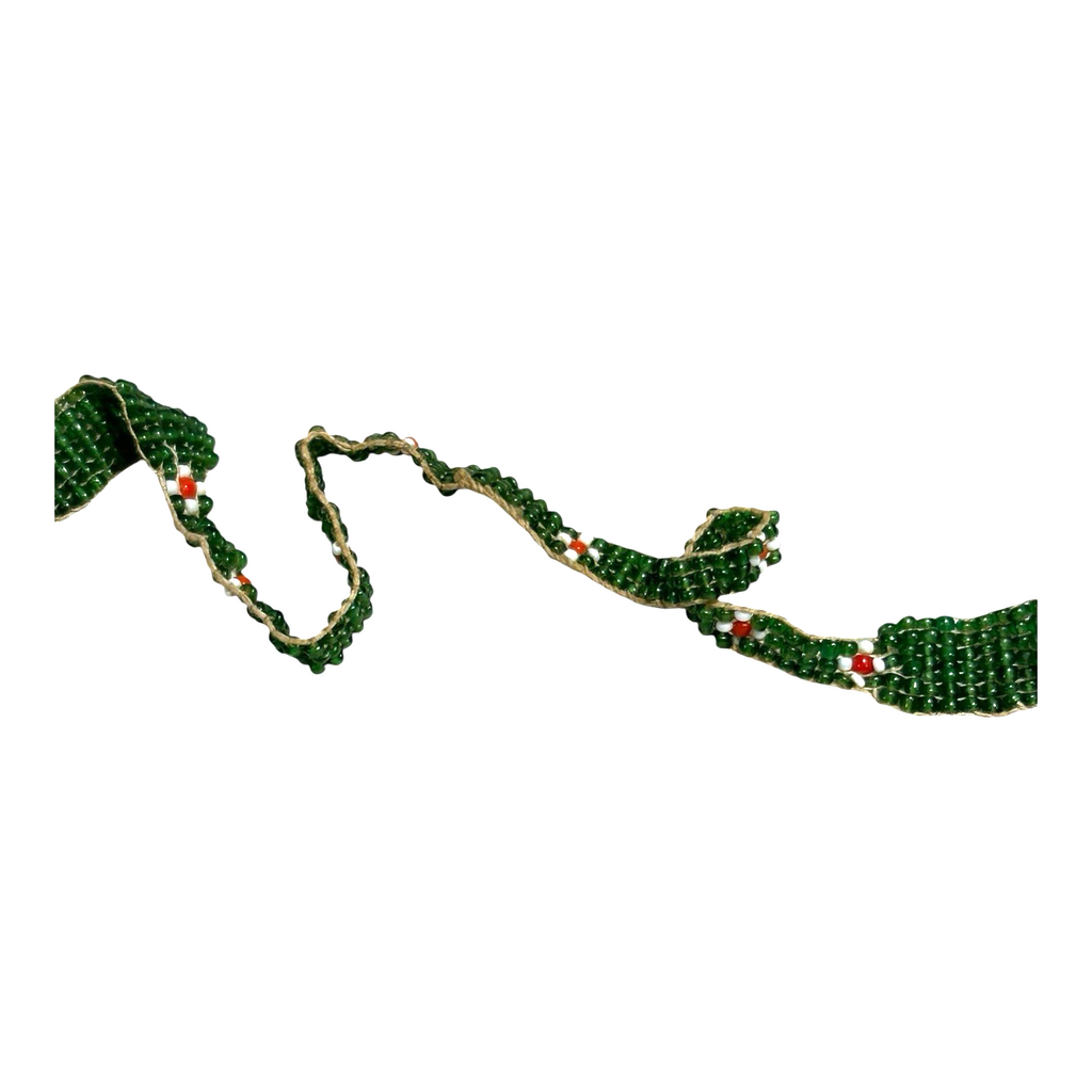 Antique Native American Ceremonial Beaded Sash Necklace