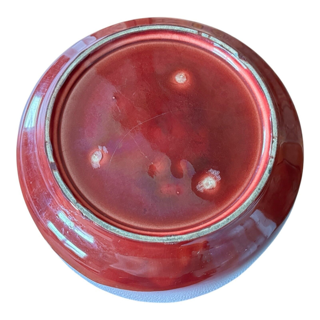 Antique Moorcroft Red Flamminian Ware Decorative Bowl