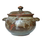 Vintage Plum Tree Pottery Covered Serving Bowl Tureen (Signed, John Glick)