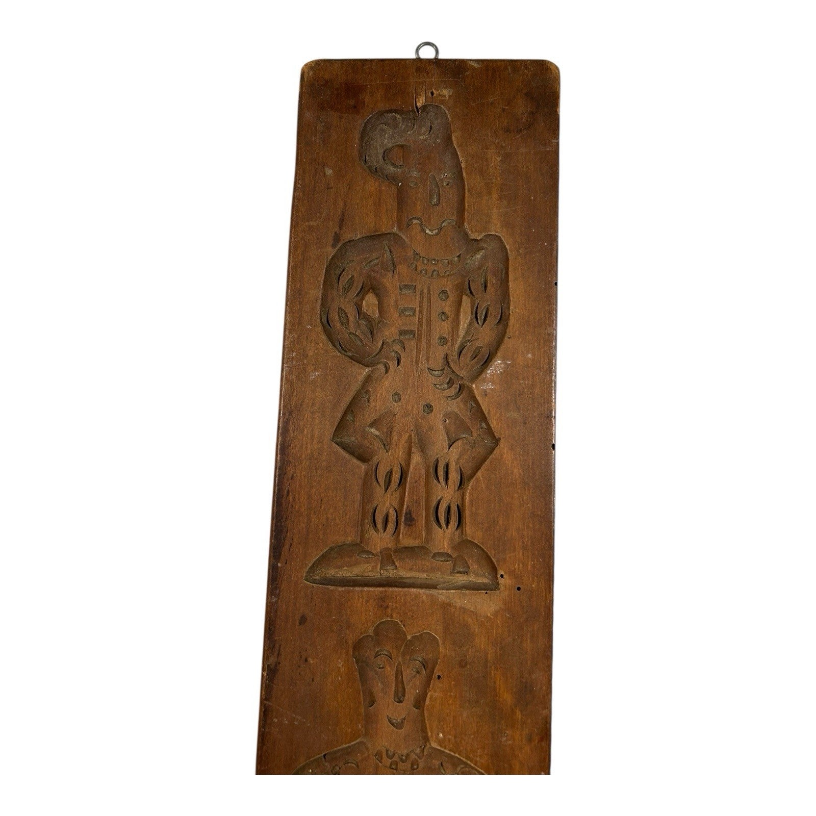 Antique Springerle Speculaas Double Side Ginger Bread Folk Art Cookie Stamp Mold
