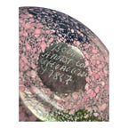 Vintage Kosta Boda Swedish Art Glass Pink Confetti Vase - Signed Ulrica Vallien