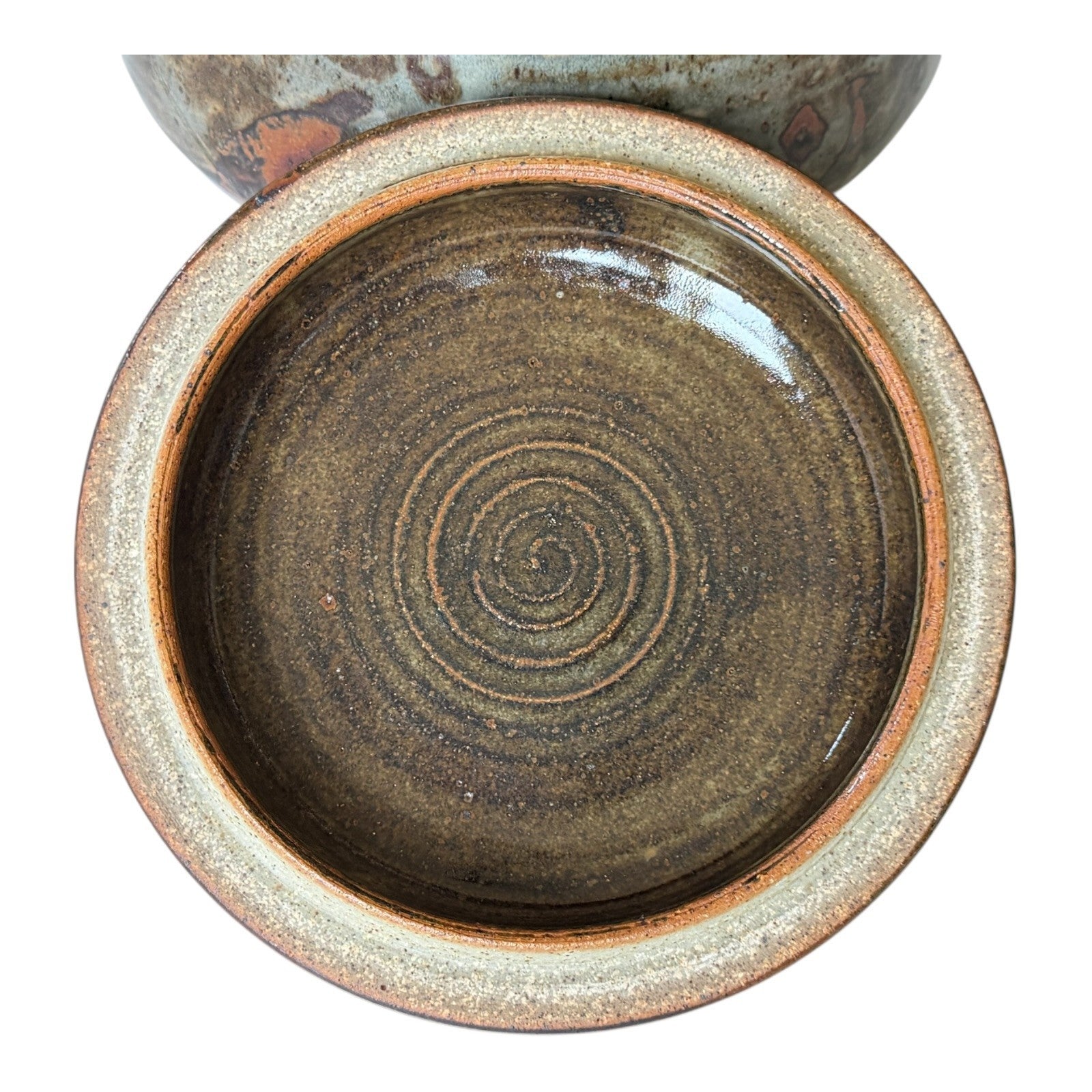 Vintage Plum Tree Pottery Covered Serving Bowl Tureen (Signed, John Glick)