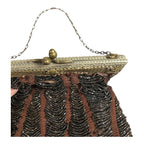 Vintage Beaded Flapper Girl Clutch Purse Bead Art Deco Clutch Purse