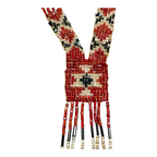 Antique Native American Cermonial Beaded Sash Necklace